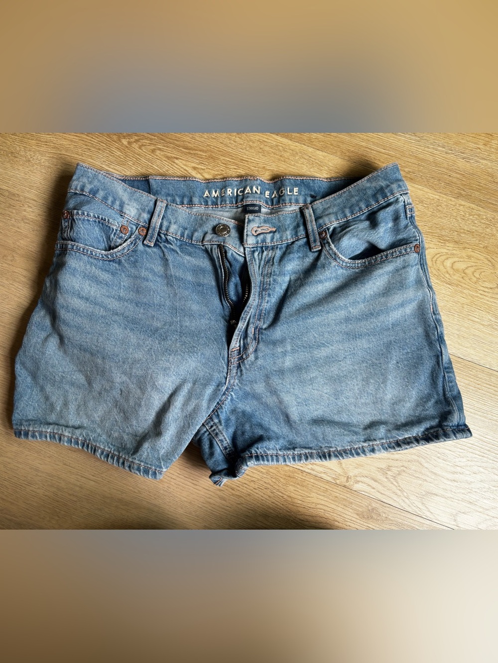 American Eagle Outfitters Women's Light Blue Denim Shorts